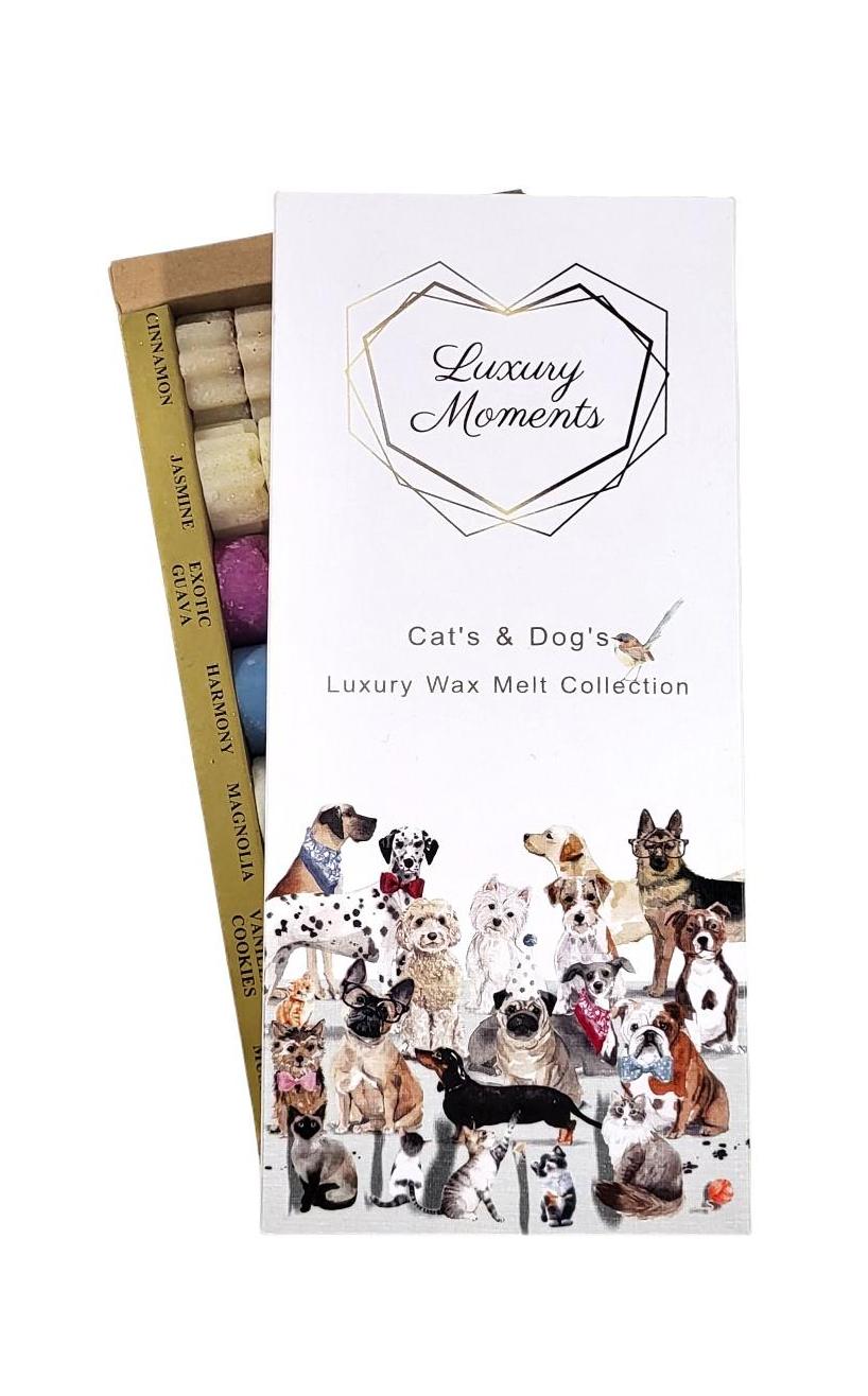 Cat's & Dogs Wax Melts Gift Box~35τεμ - Luxury Moments
